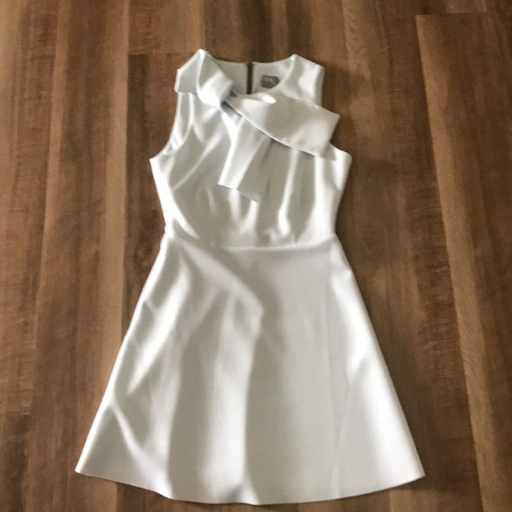 ASOS Pastel/Baby Blue Bow Neck Scuba Dress (S)